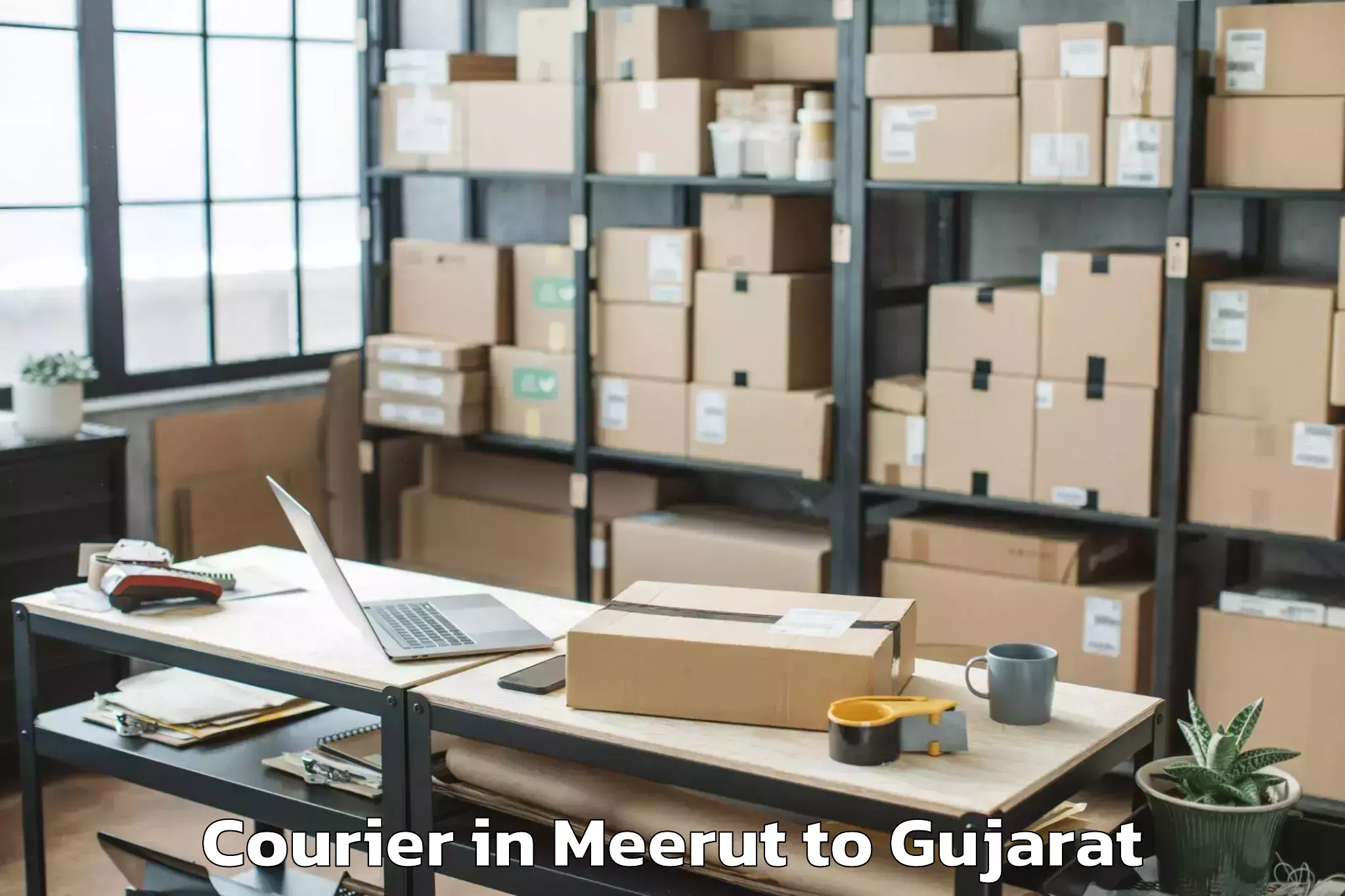 Top Meerut to Amreli Courier Available